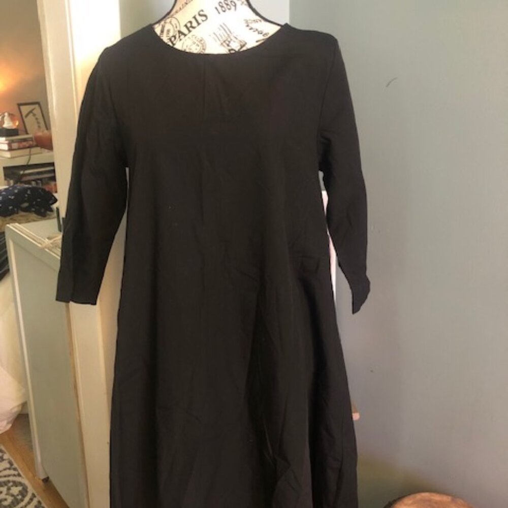 BLACK COTTON DRESS